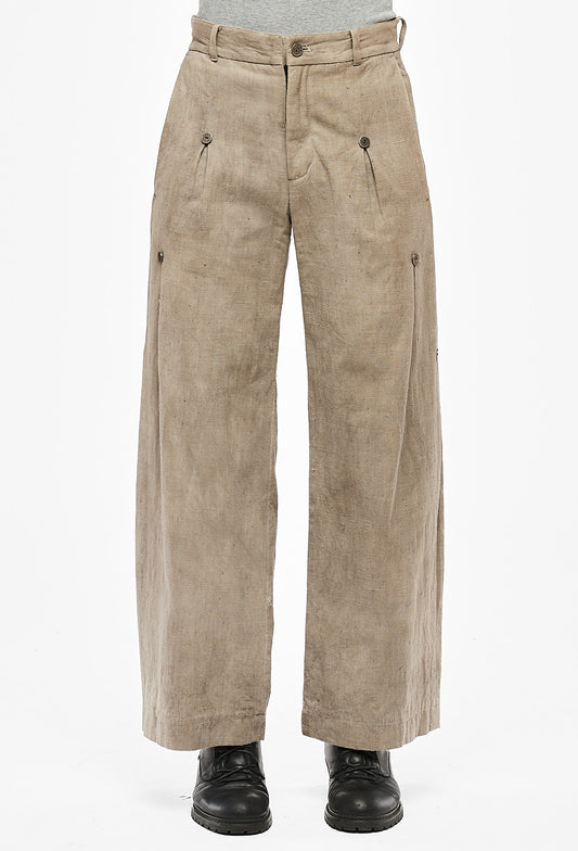 Beige E Pants