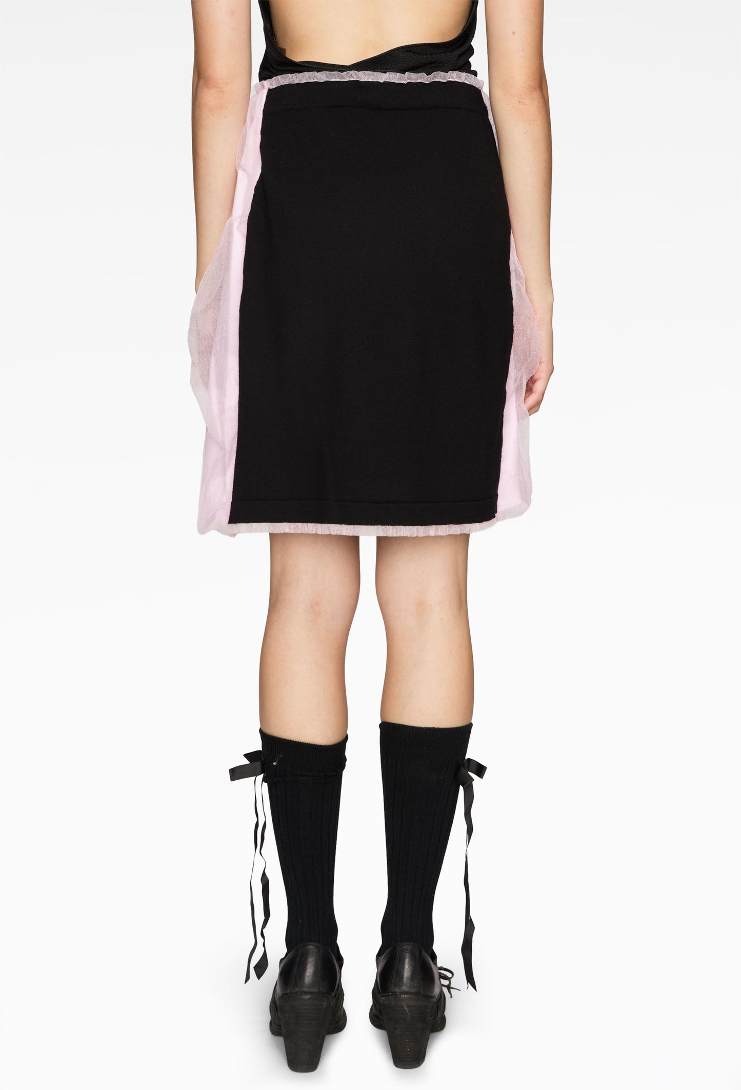 Pink Polka Dot Bubble Gum Knit Skirt