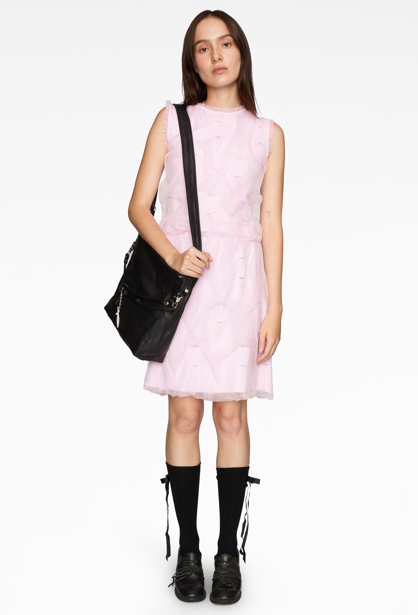Pink Polka Dot Bubble Gum Knit Top