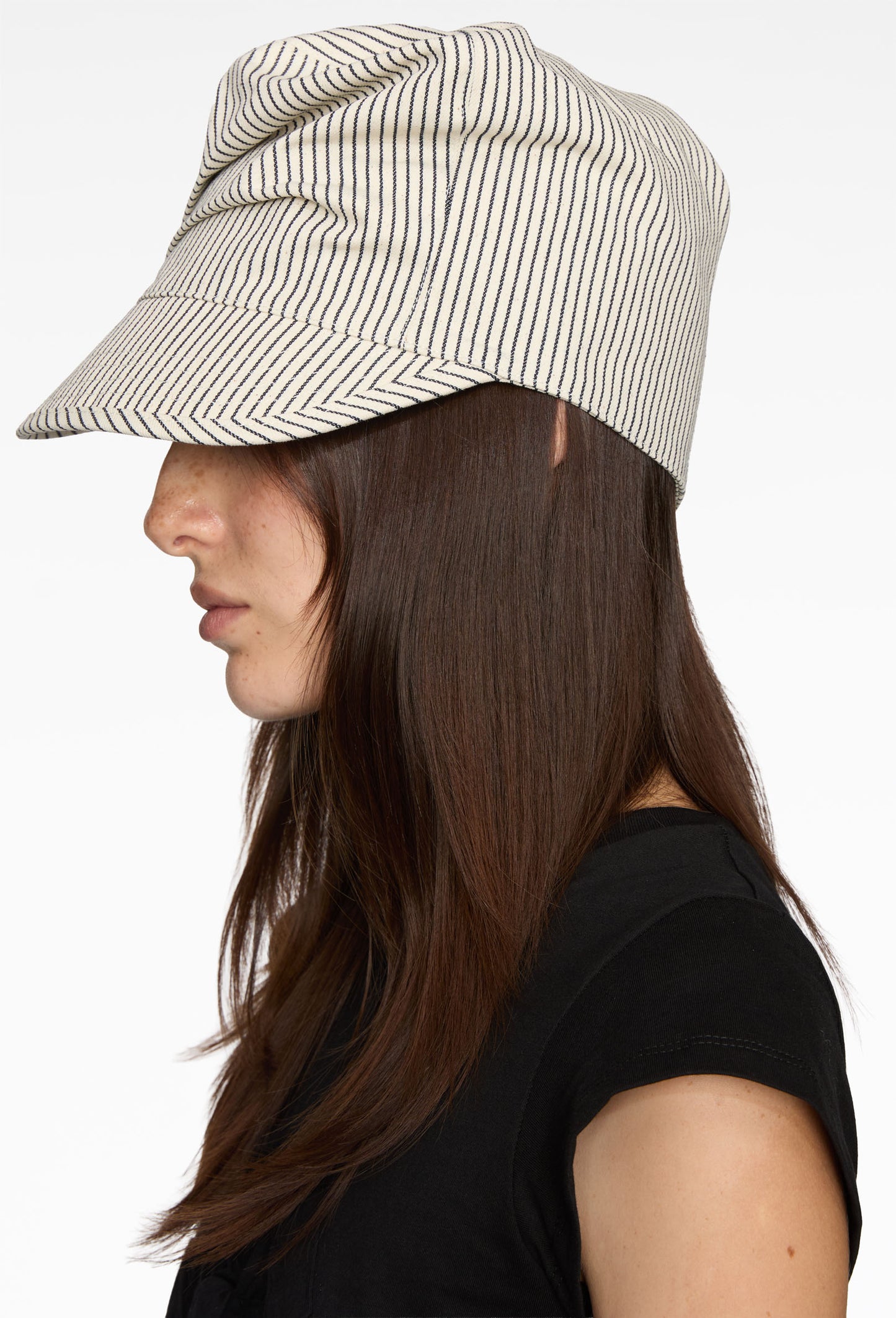 Pinstripe Crushed Cap