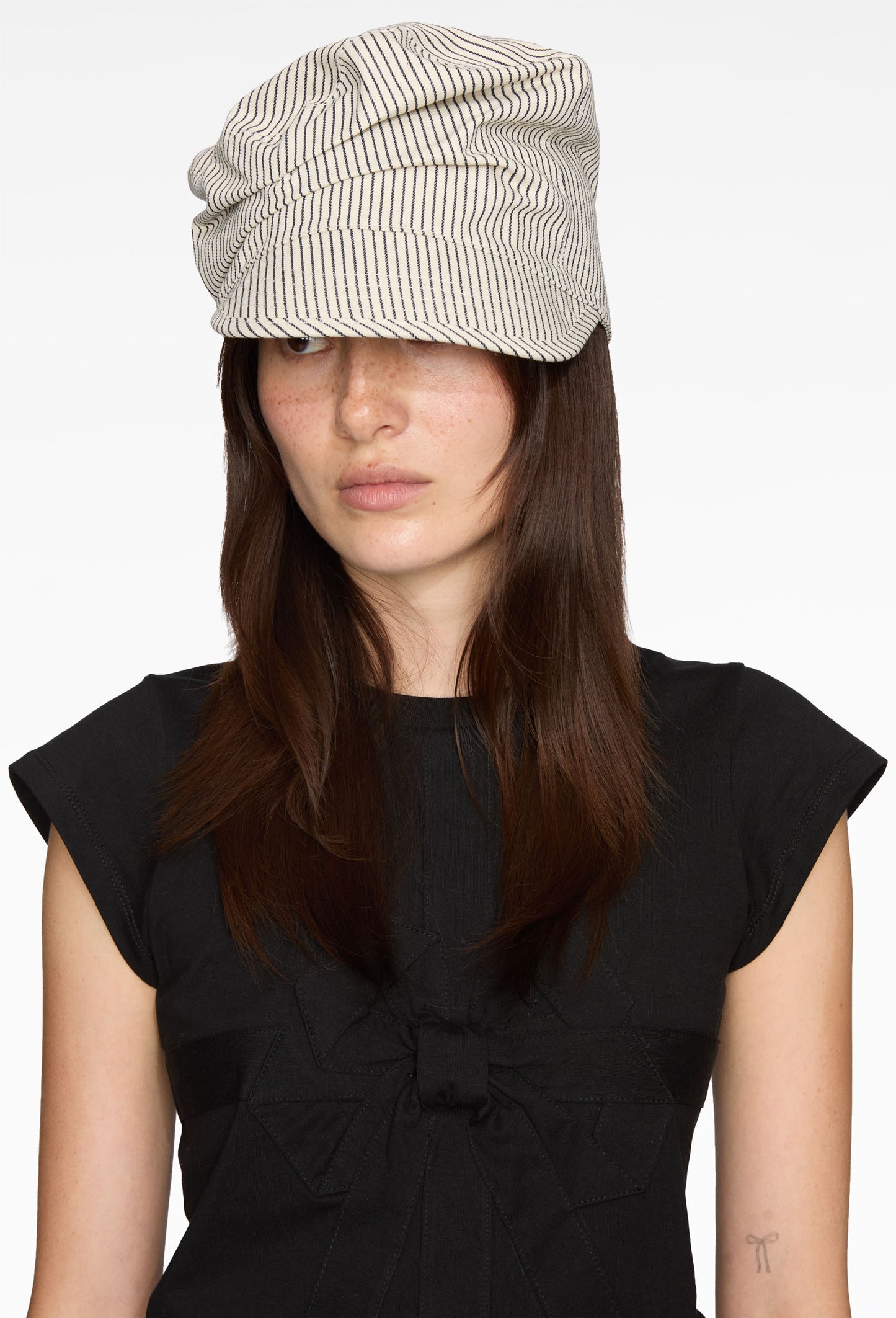 Pinstripe Crushed Cap