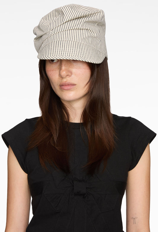 Pinstripe Crushed Cap