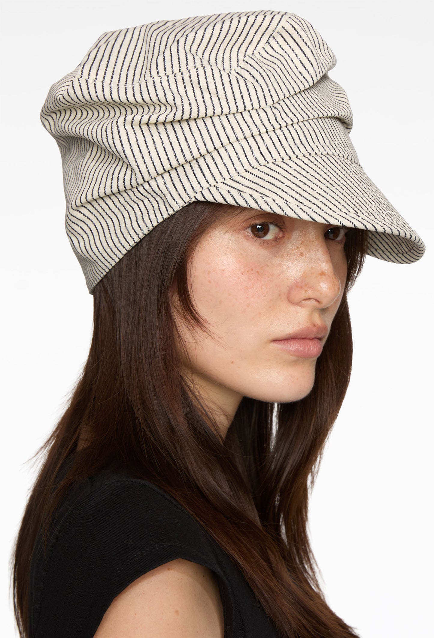 Pinstripe Crushed Cap