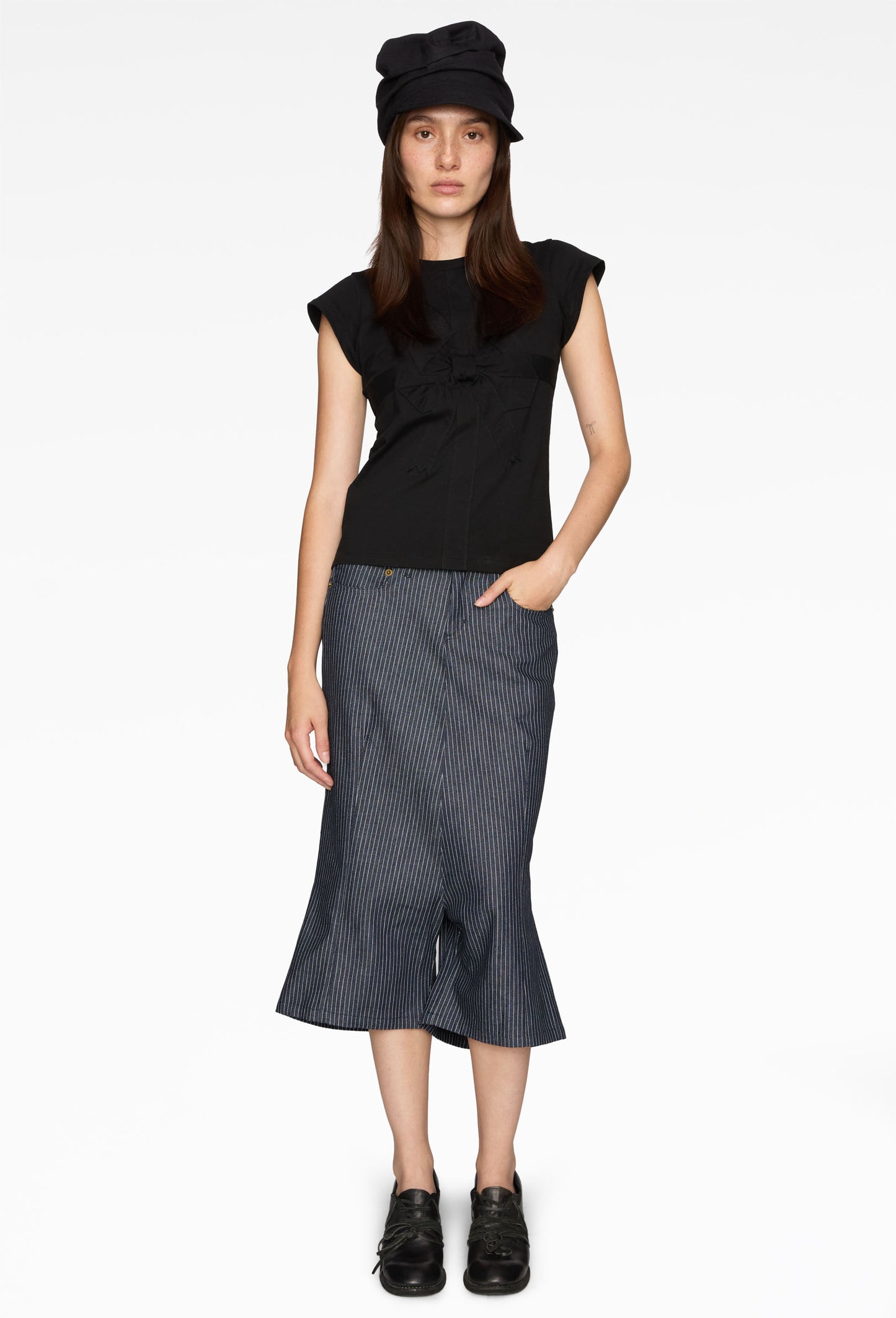 Pinstripe Darted Trouser