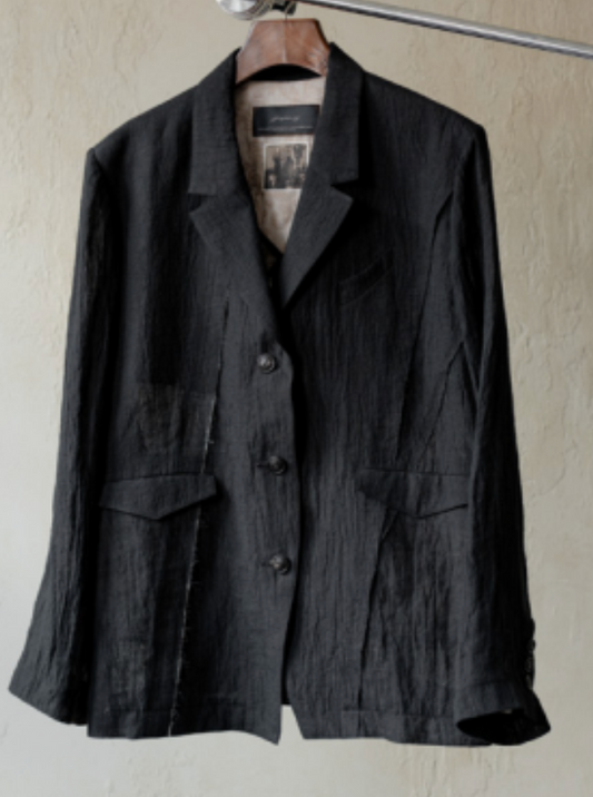 Black Radial Lined Blazer