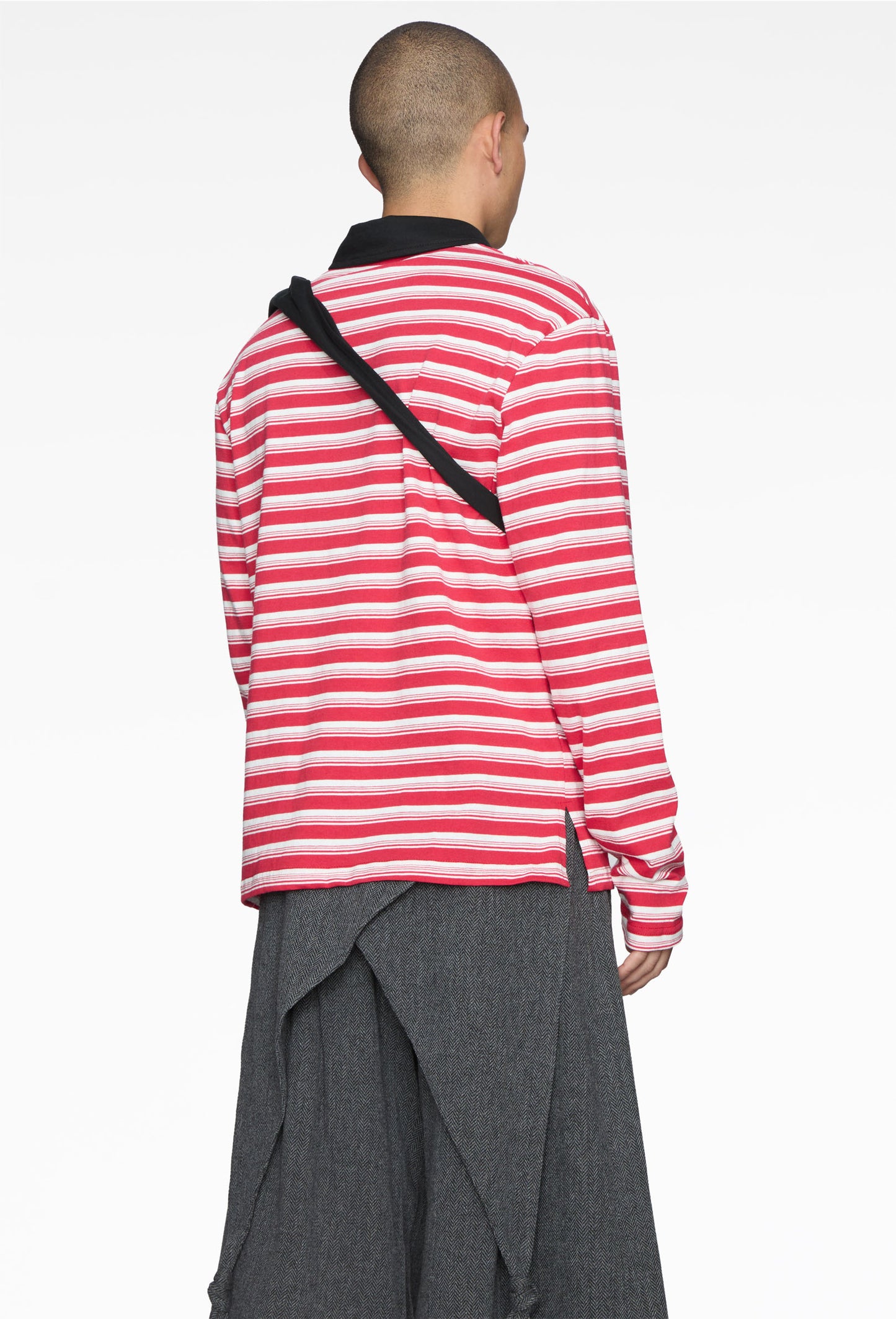 Red Striped Sash Polo