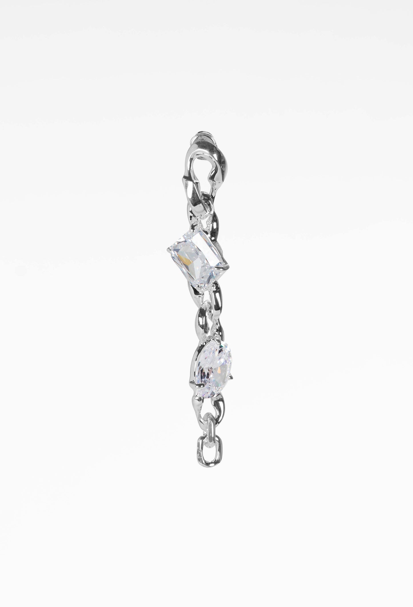 Mixed Octa Oval Chains Earring