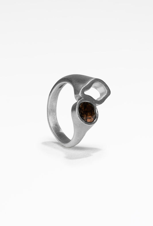 Rock Pool Ring Brown Sapphire
