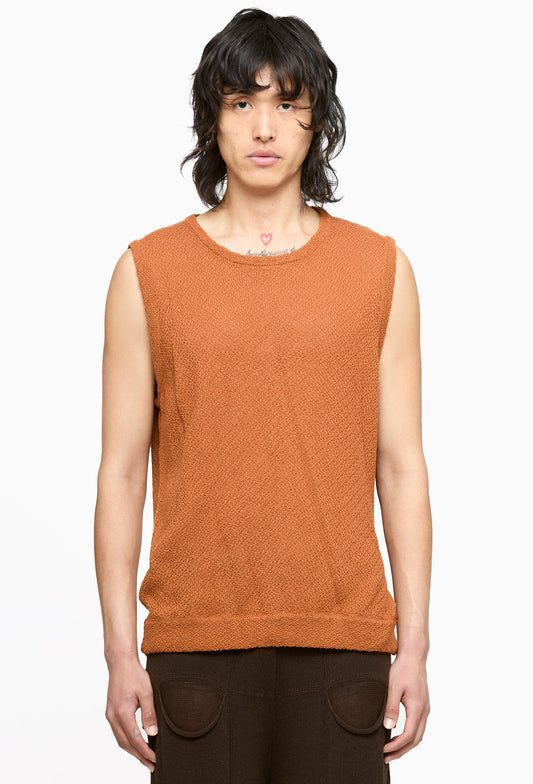 Rust Bib Sleveless T-Shirt