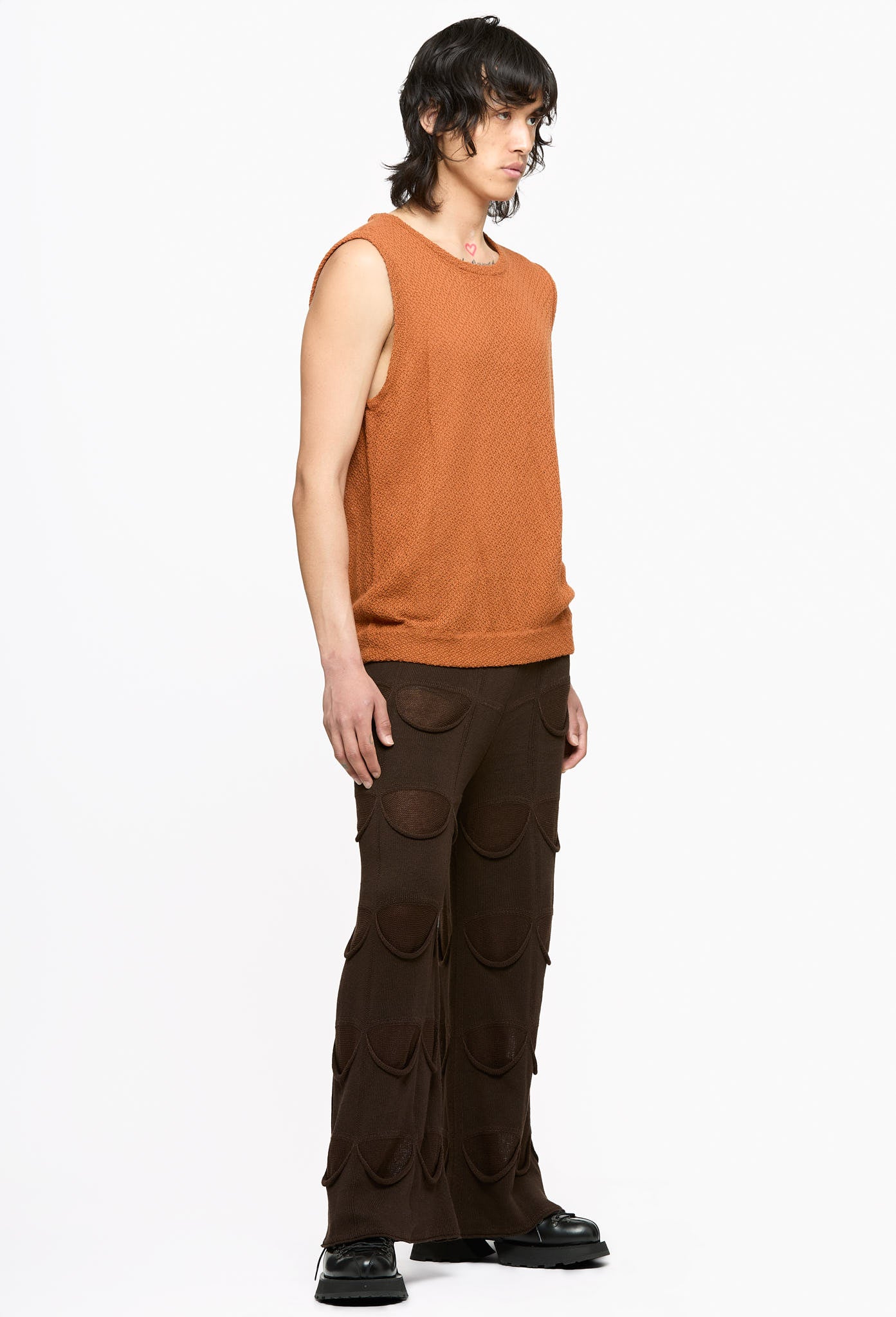 Rust Bib Sleveless T-Shirt