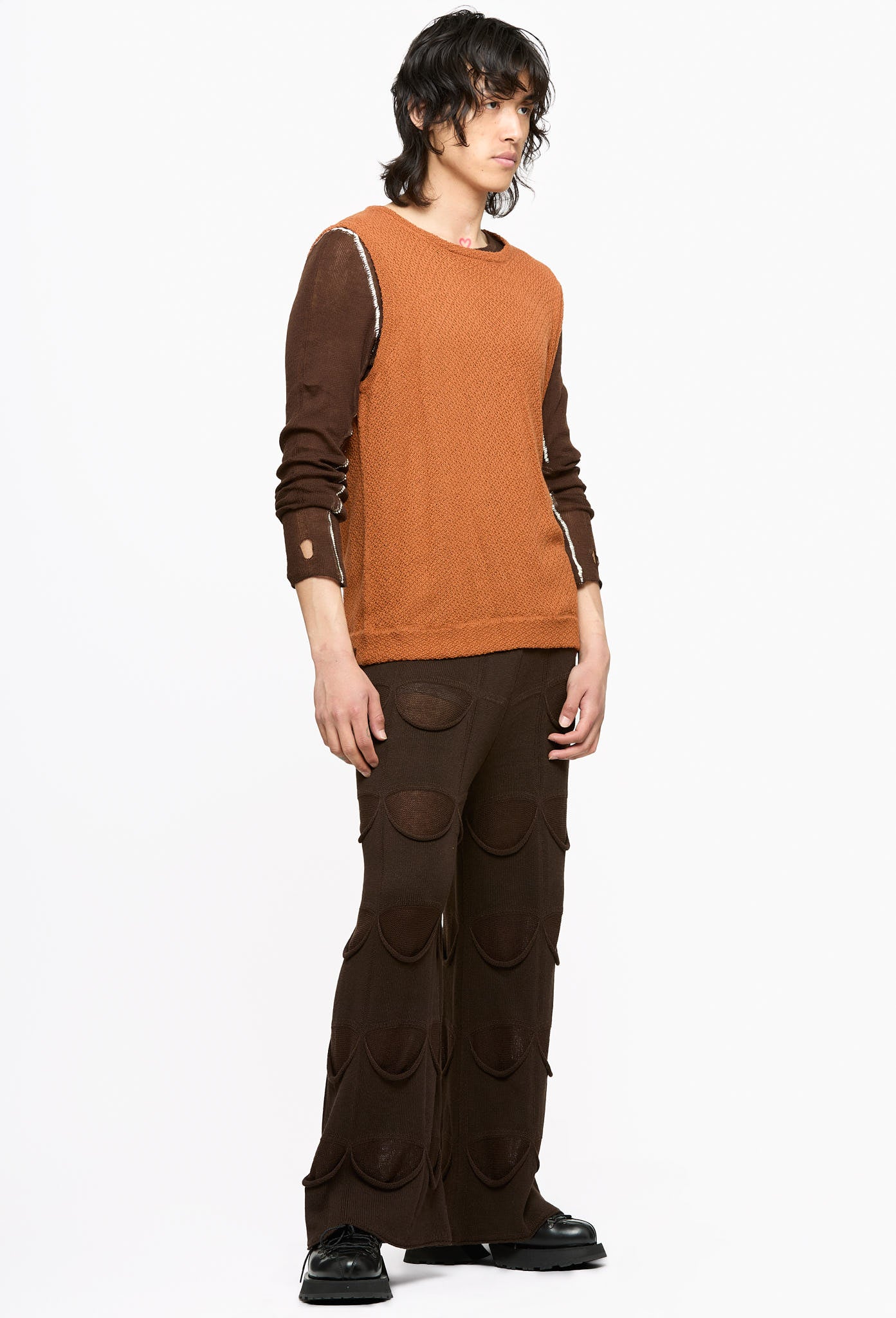Rust Bib Sleveless T-Shirt