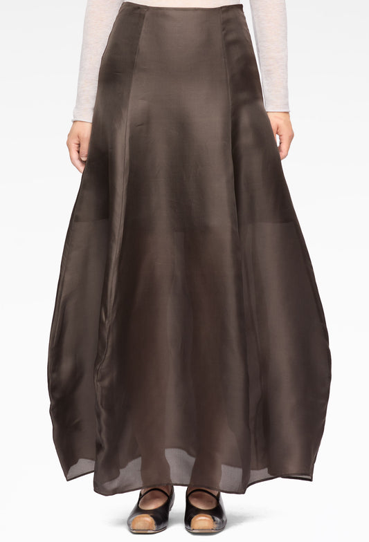 Sable Brown Cocoon Skirt
