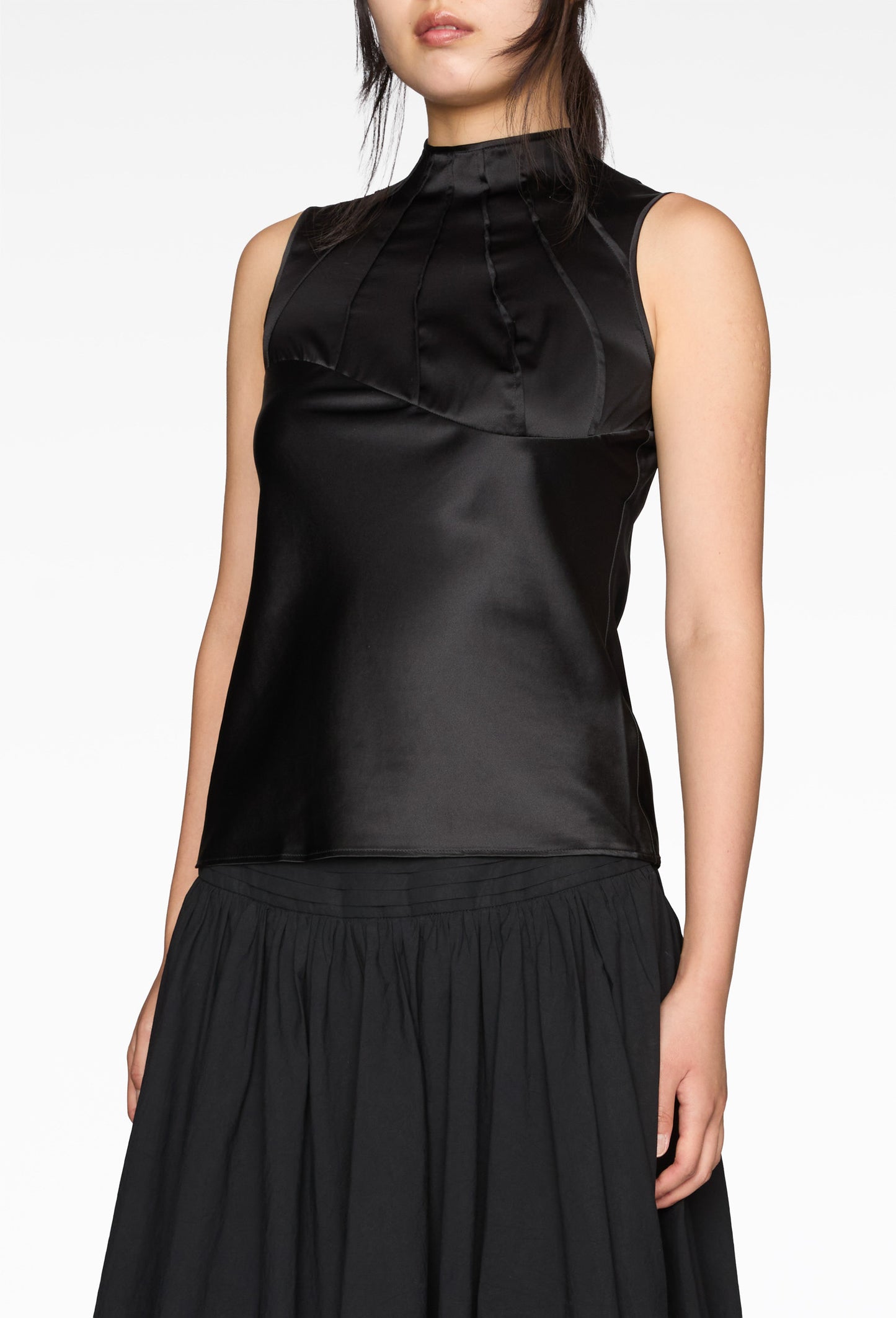 Silk Black Ariette Top