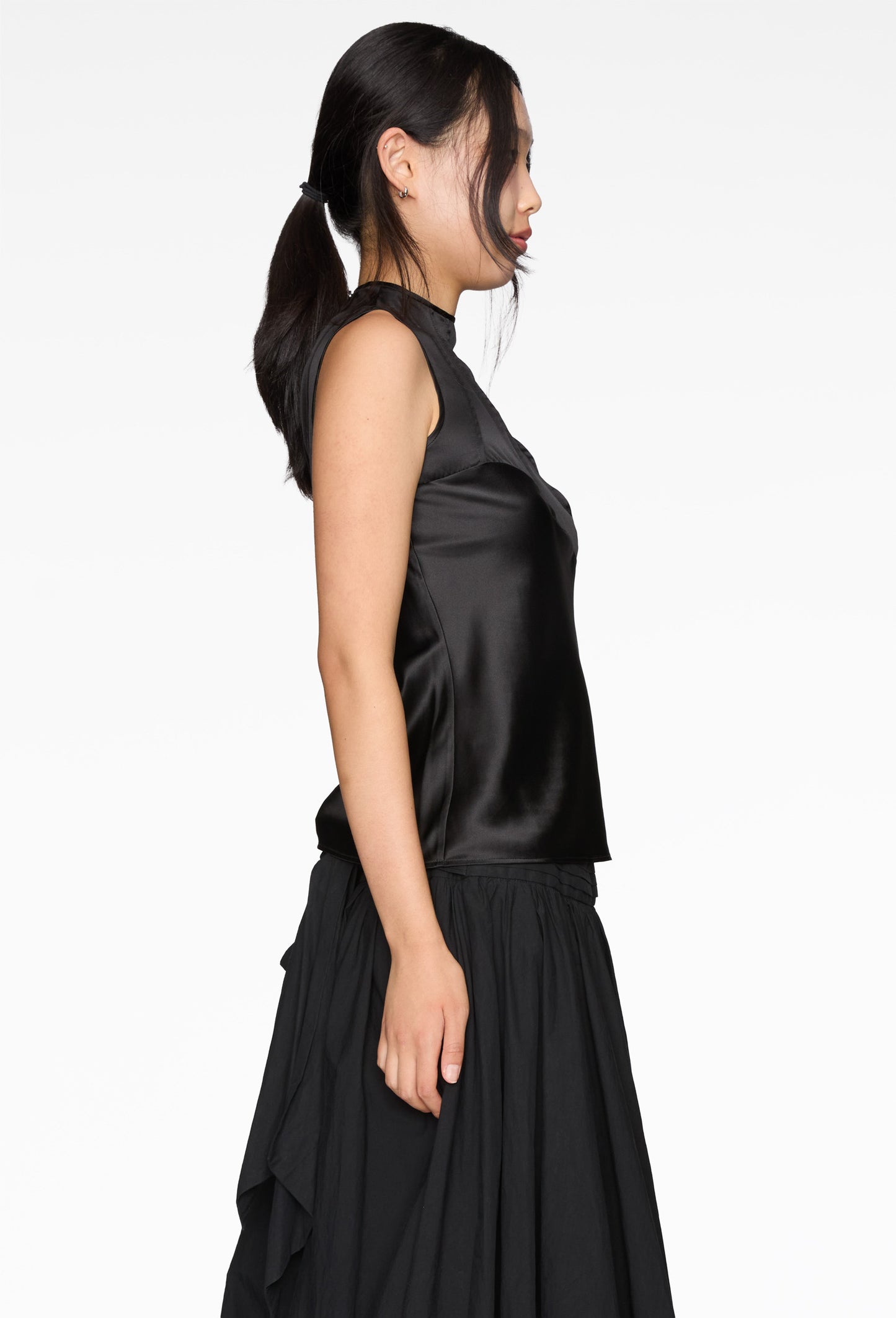 Silk Black Ariette Top