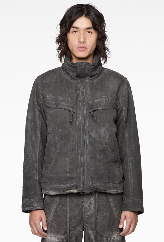 Slab Grey Highneck Jacket