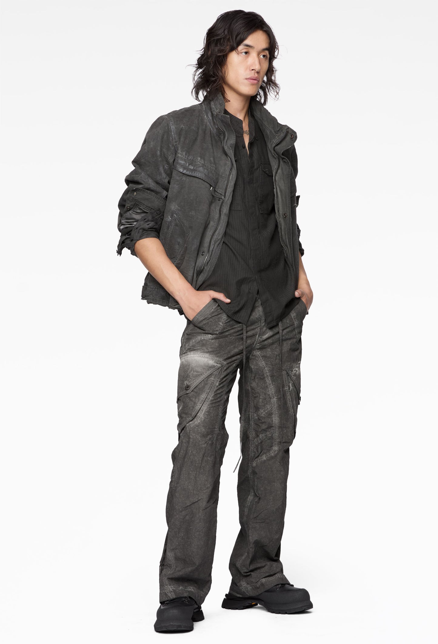 Slab Grey Highneck Jacket
