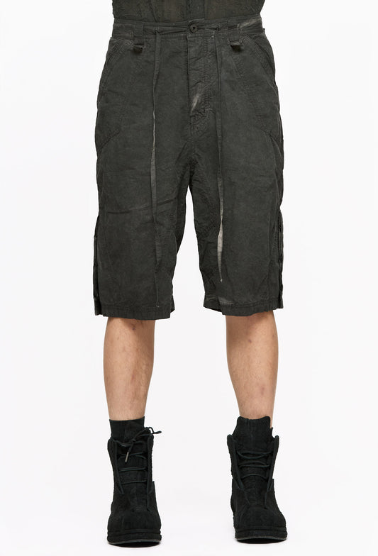 Slab Grey Split Shorts