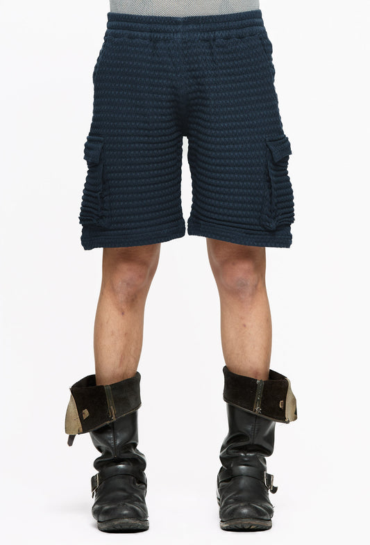 Smoke Navy Relaxed Pockets Shorts Pants