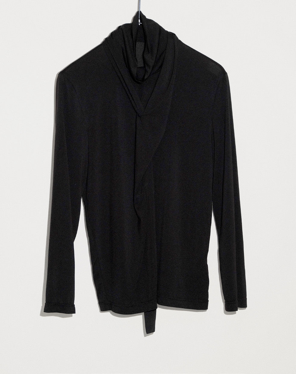 Black Tied Jersey Top