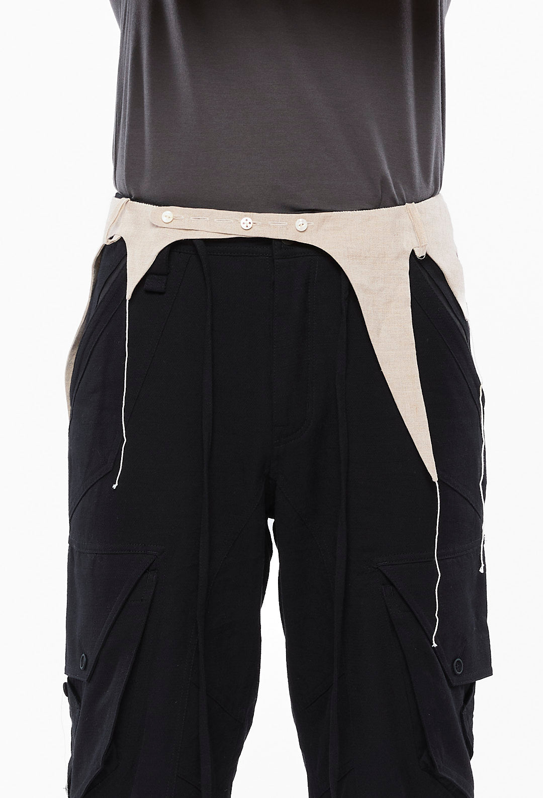 Off-White Linen Gloriole Belt Loop