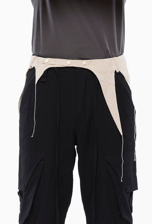 Off-White Linen Gloriole Belt Loop