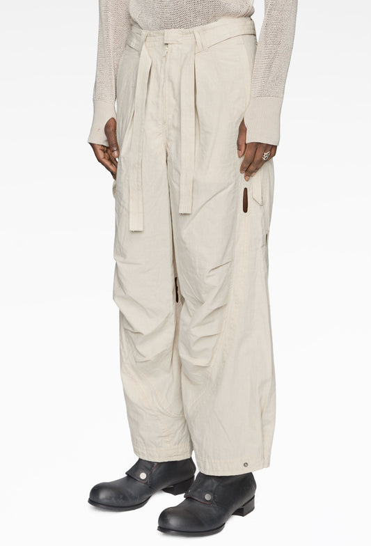 White Basic Unit 02 Pants (SS26)