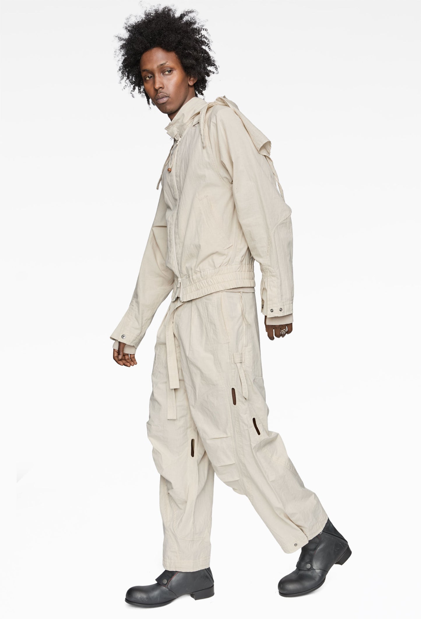 White Basic Unit 02 Pants (SS26)