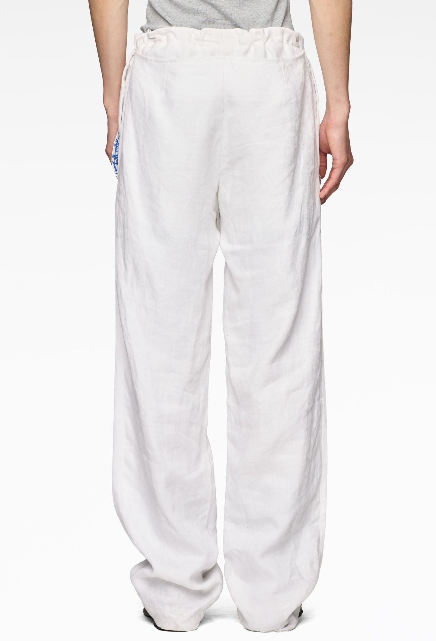 White Button Up Pants