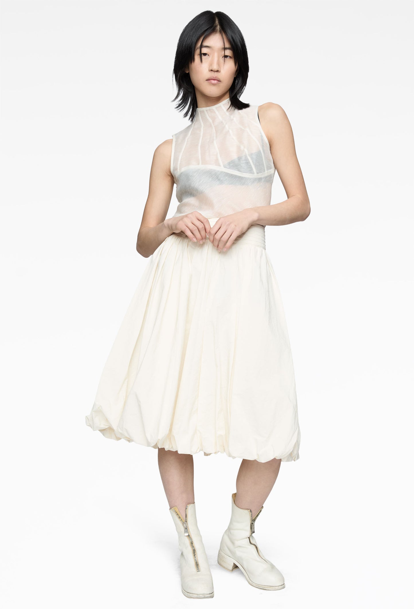 Ivory Crescendo Skirt