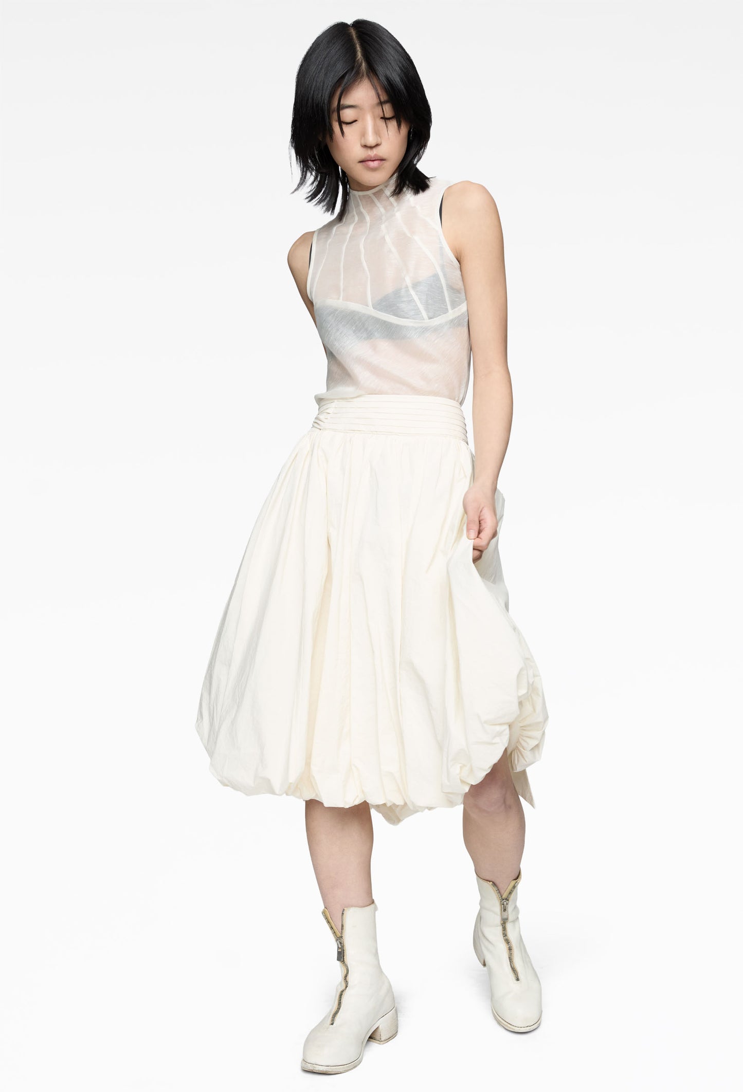 Ivory Crescendo Skirt