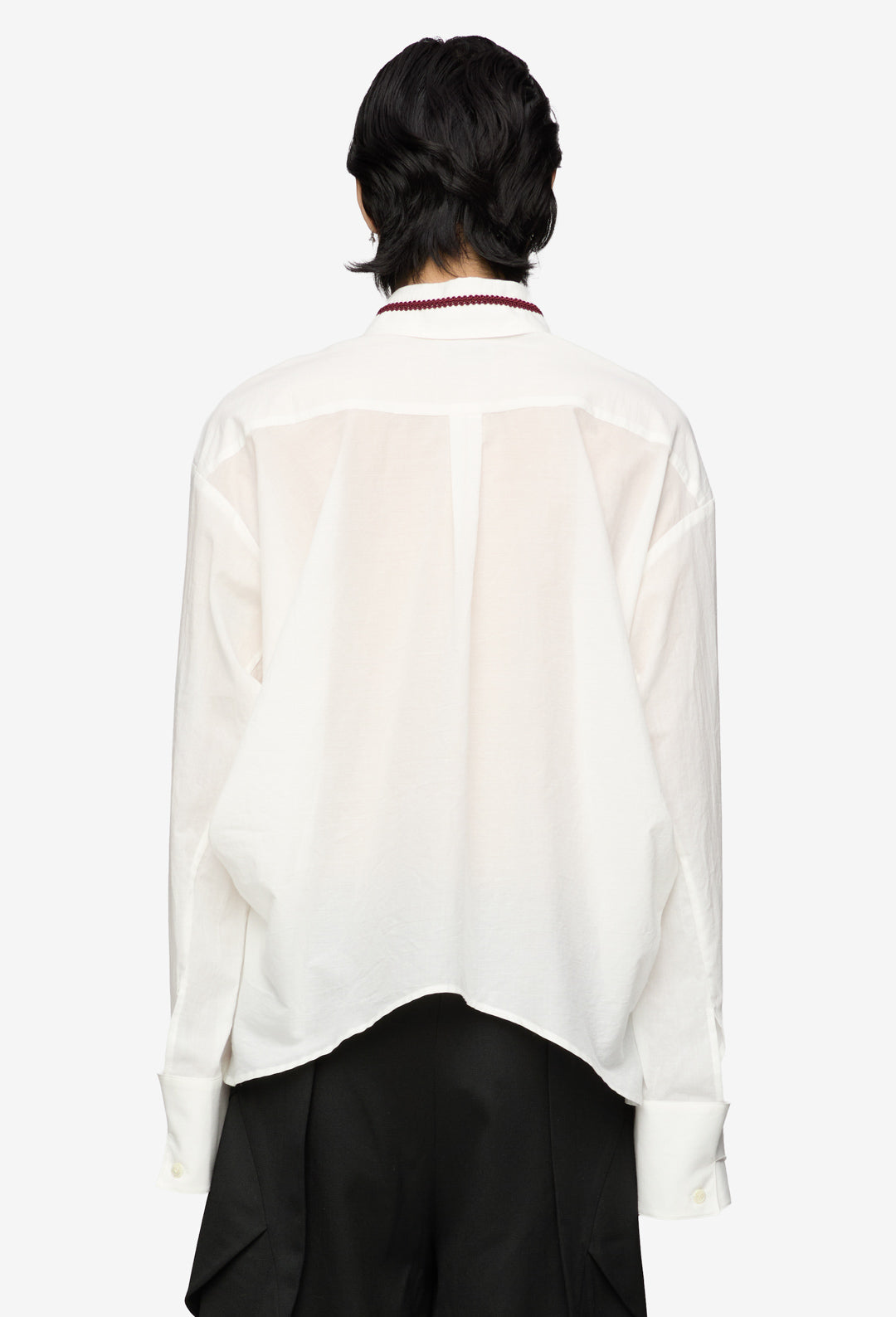 White Drape Shirt