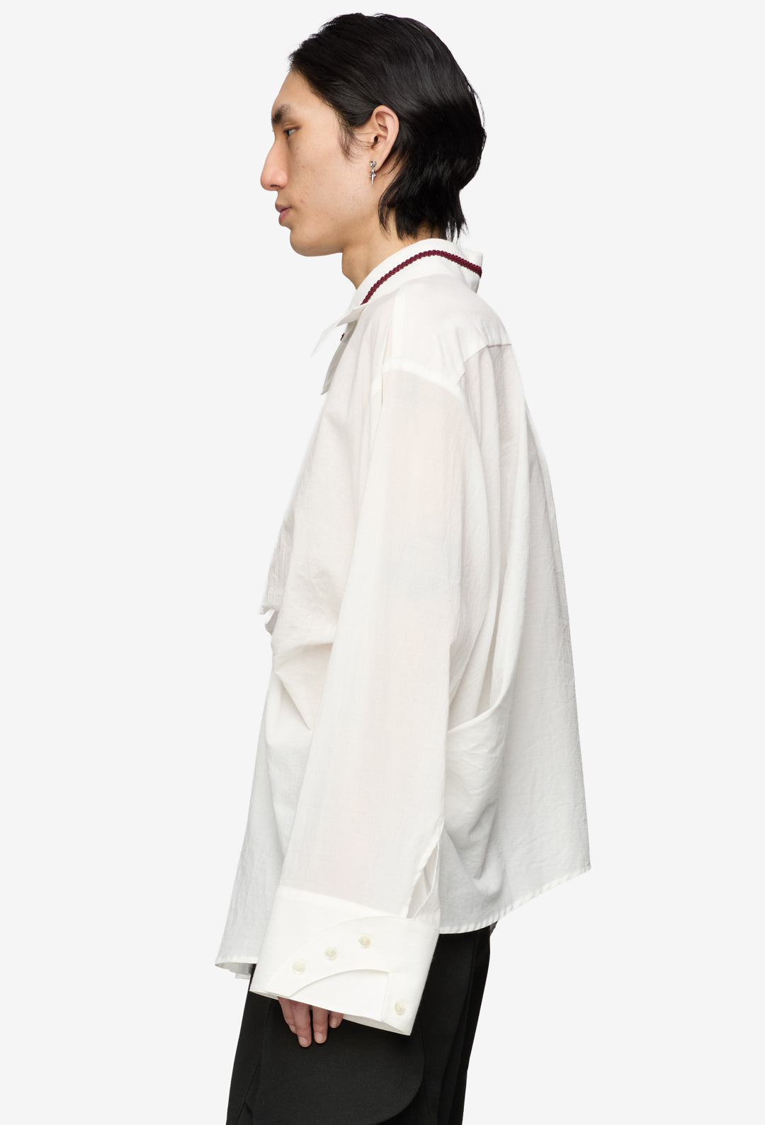 White Drape Shirt