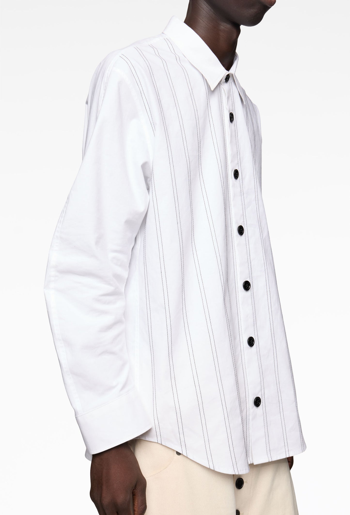 White Swung Shirt